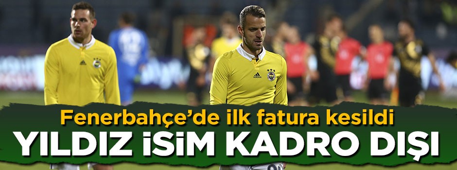Fenerbahçe'de Mehmet Topal kadro dışı kaldı