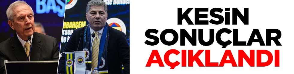 Fenerbahçe'deki seçimin kesin sonuçları açıklandı
