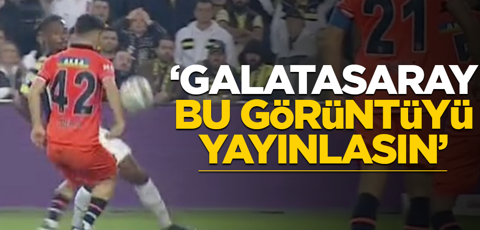 Fenerbahçe'den Galatasaray'a gönderme: Verilmeyen penaltının linkini göndereceğiz