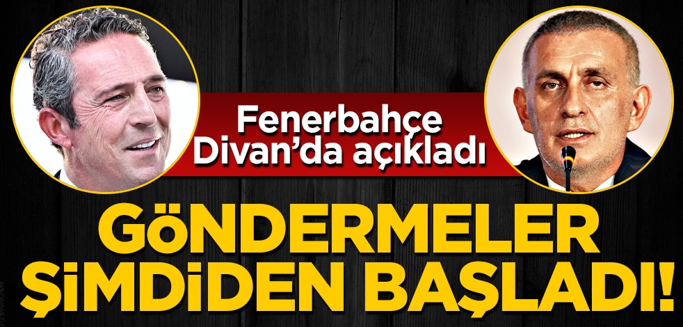 Fenerbahçe'den Hacıosmanoğlu'na mesaj! Kürsüden gönderme: Yıldız savaşları başladı mı?