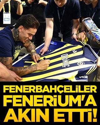 Fenerbahçeliler Fenerium'a akın etti! Sambacı eldiven Ederson taraftarla kucaklaştı