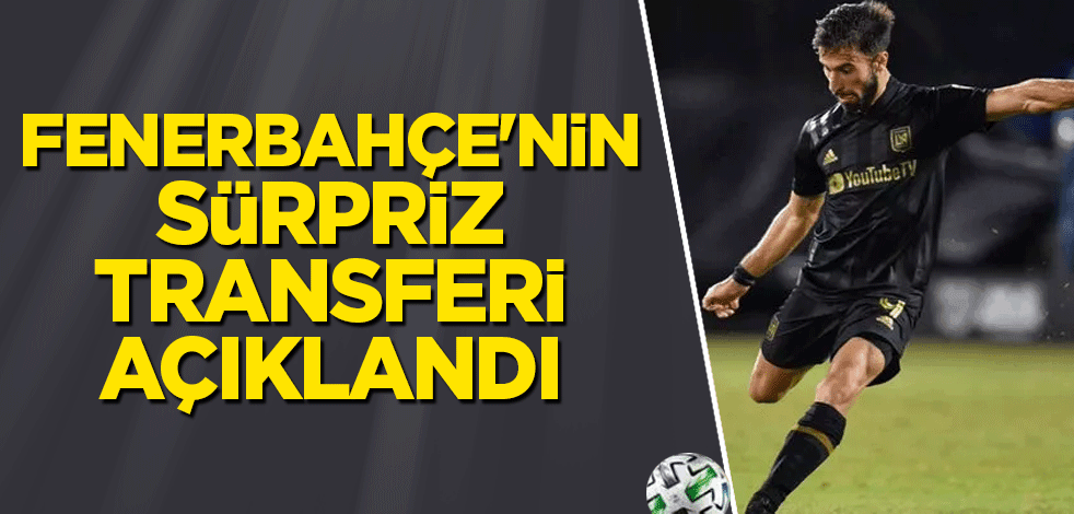 Fenerbahçe'nin sürpriz transferi açıklandı