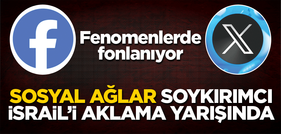 Fenomenlerde fonlanıyor! Sosyal ağlar, soykırımcı İsrail'i aklama yarışında