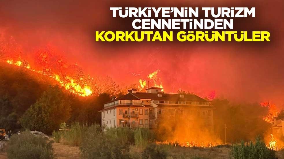 Fethiye'de orman yangını! Korkutan görüntüler