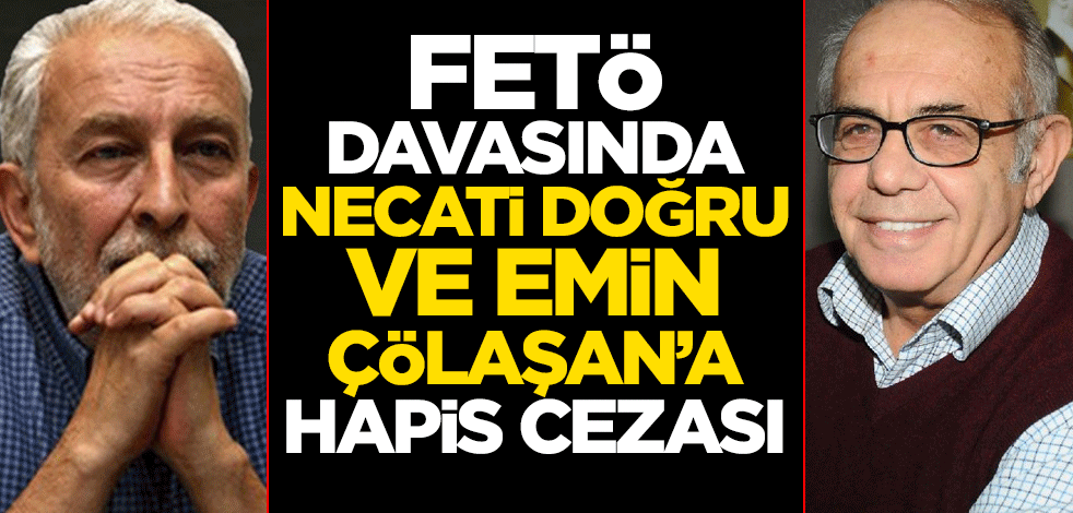 FETÖ davasında Necati Doğru ve Emin Çölaşan'a hapis cezası