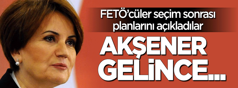 FETÖ seçim sonrası planlarını açıkladı: Akşener gelince...