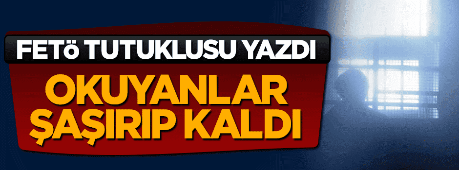 FETÖ tutuklusu yazdı, okuyanlar yalana şaşırıp kaldı