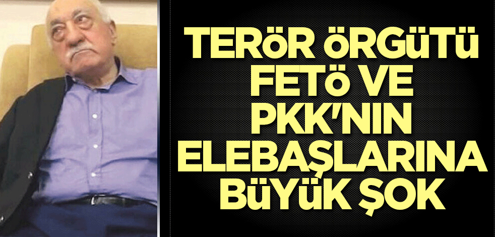 FETÖ ve PKK'nın elebaşlarına büyük şok