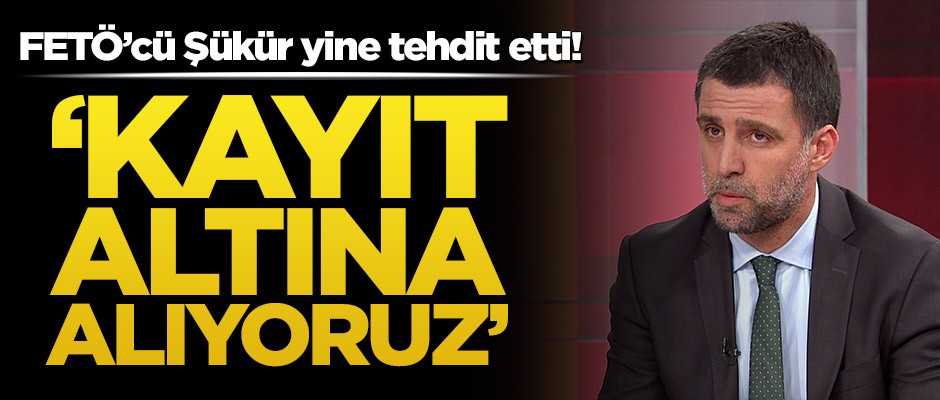 FETÖ’cü Hakan Şükür yine tehdit etti! "Kayıt altına alıyoruz"