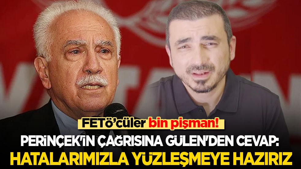 FETÖ’cüler bin pişman! Perinçek'in çağrısına Gülen'den cevap: Hatalarımızla yüzleşmeye hazırız