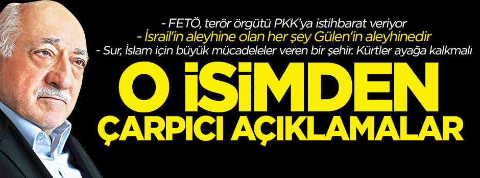 FETÖ'den PKK'ya hizmet!