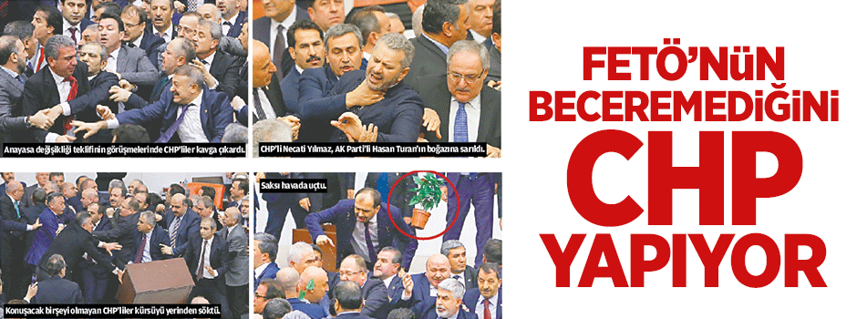 FETÖ’nün beceremediğini CHP’LİLER YAPIYOR