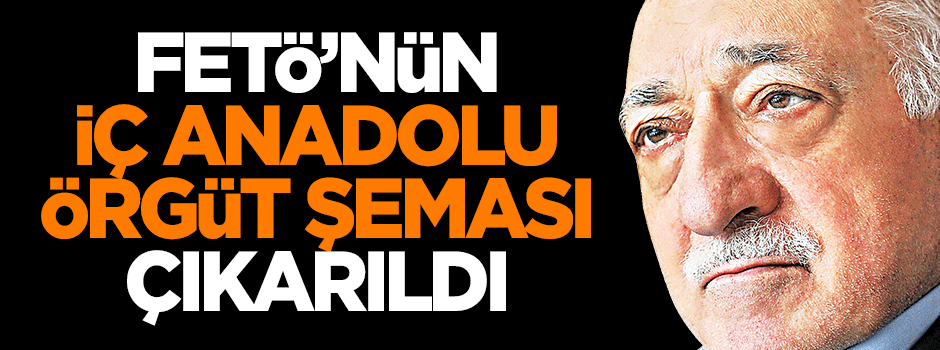 FETÖ'nün İç Anadolu örgüt şeması çıkarıldı
