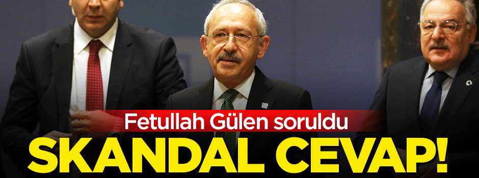 Fetullah Gülen sorusuna skandal cevap!