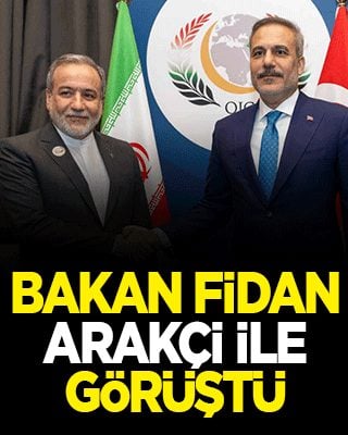 Fidan, İranlı mevkidaşı Arakçi ile görüştü