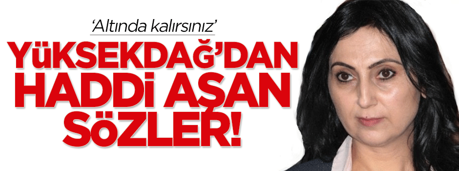 Figen Yüksekdağ'dan haddi aşan sözler!