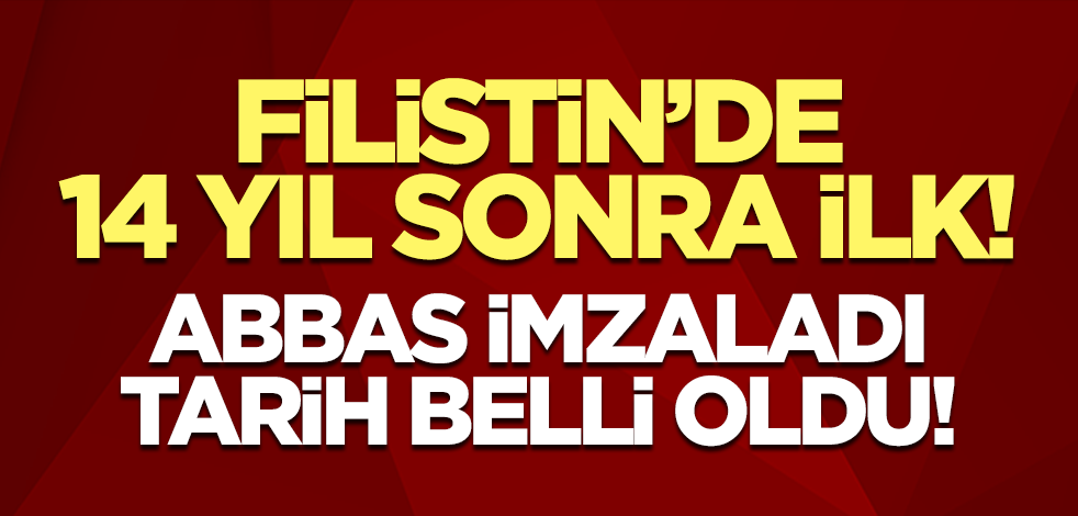 Filistin Devlet Başkanı Mahmud Abbas genel seçim tarihini açıkladı