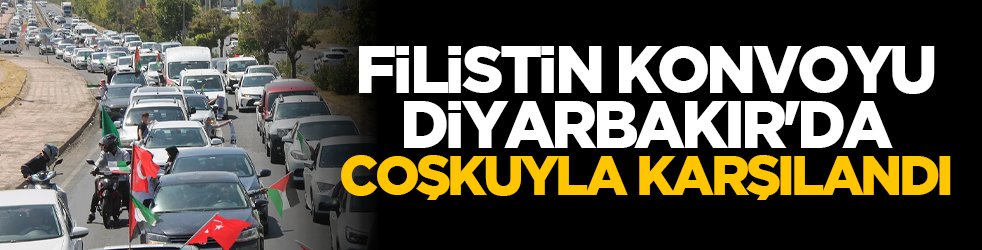 Filistin Konvoyu Diyarbakır'da coşkuyla karşılandı