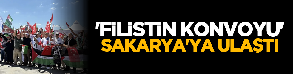 'Filistin Konvoyu' Sakarya'ya ulaştı
