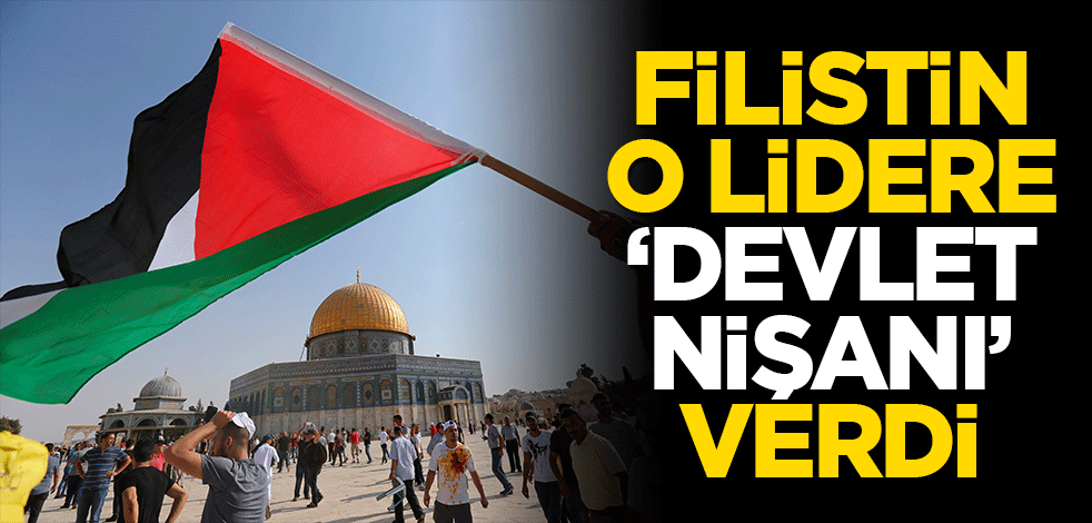 Filistin o lidere ‘devlet nişanı’ verdi