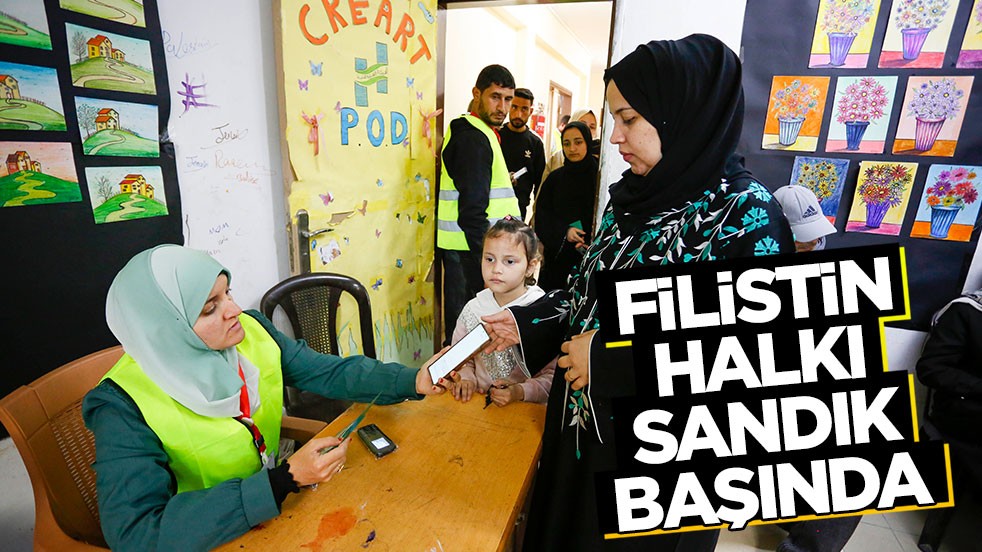 Filistin'de halk sandık başında