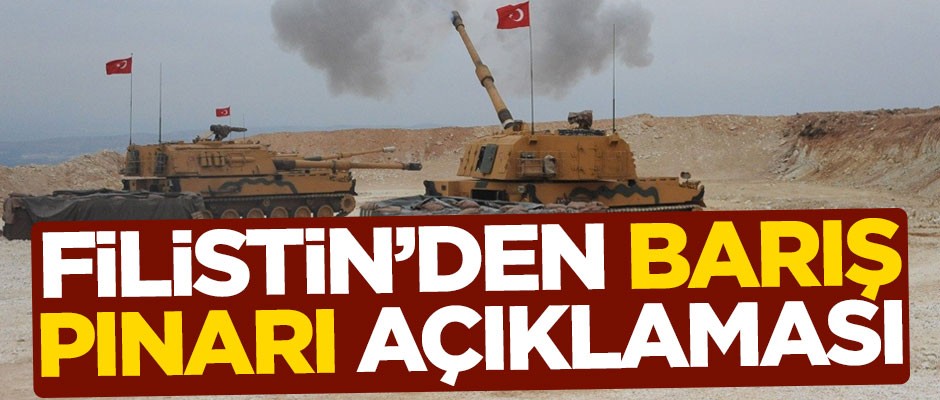 Filistin'den Barış Pınarı Harekatı açıklaması