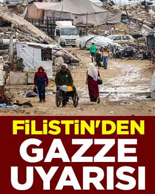 Filistin'den Gazze uyarısı