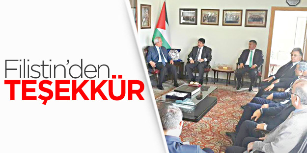 Filistin’den teşekkür