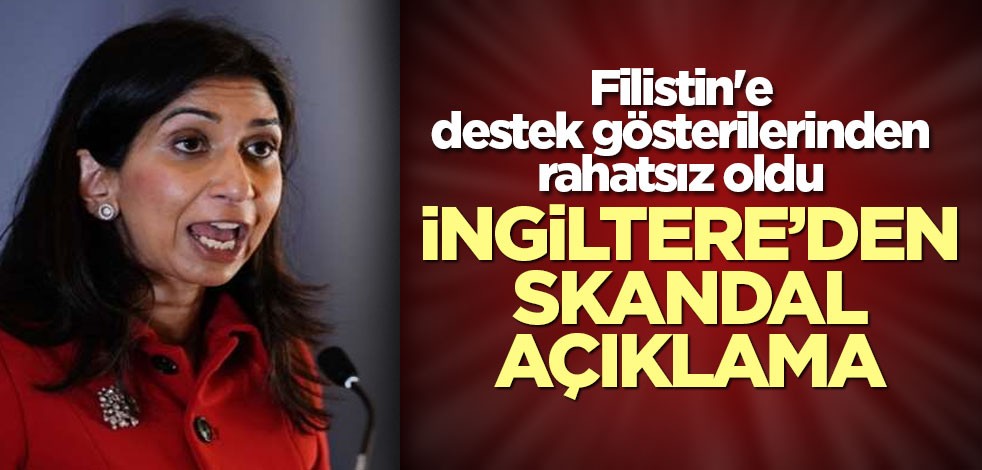 Filistin'e destek gösterileri İngiltere İçişleri Bakanı'nı rahatsız etti