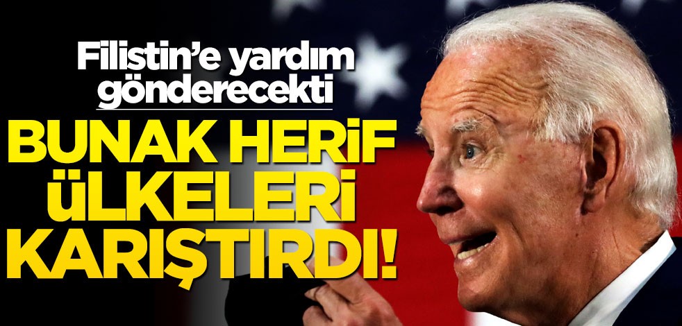 Filistin’e yardım edecekti… Bunak Biden yanlış ülkeleri karıştırdı!..