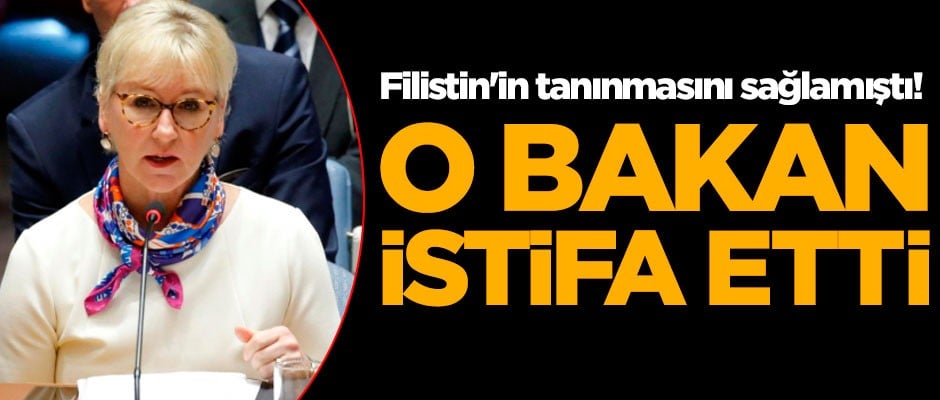 Filistin'in tanınmasını sağlamıştı! O bakan istifa etti