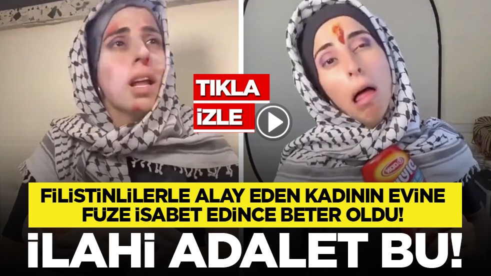 Filistinlilerle alay eden kadının evine füze isabet edince beter oldu! İlahi adalet bu!