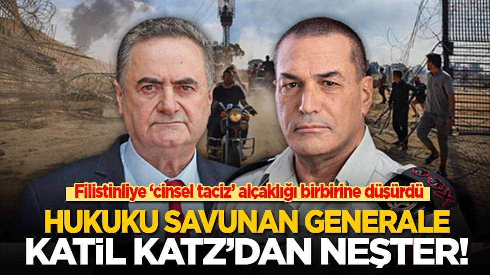 Filistinliye ‘cinsel taciz’ alçaklığı birbirine düşürdü: Hukuku savunan generale katil Katz’dan neşter!