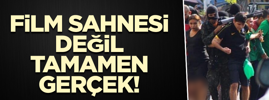 Film sahnesi değil tamamen gerçek!