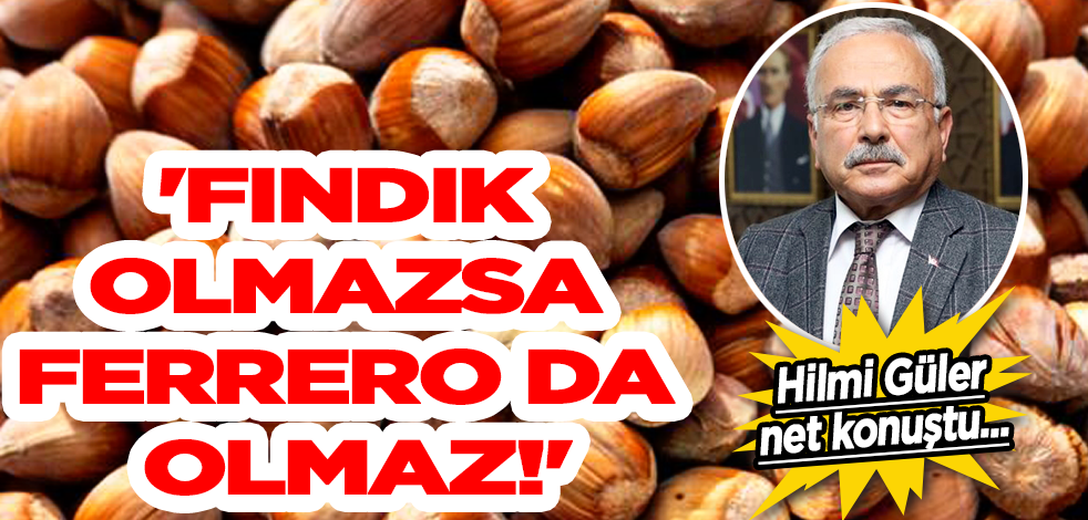 'Fındık olmazsa Ferrero da olmaz!'