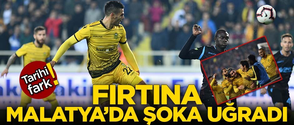 Fırtına Malatya'da şoka uğradı!