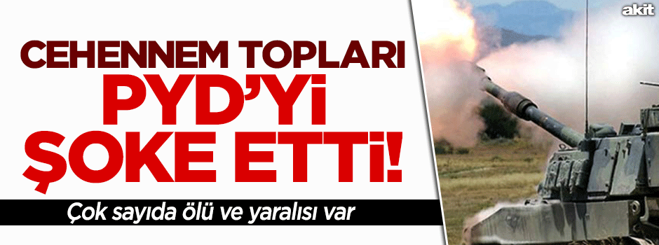 Fırtına obüsleri PYD’yi şok etti