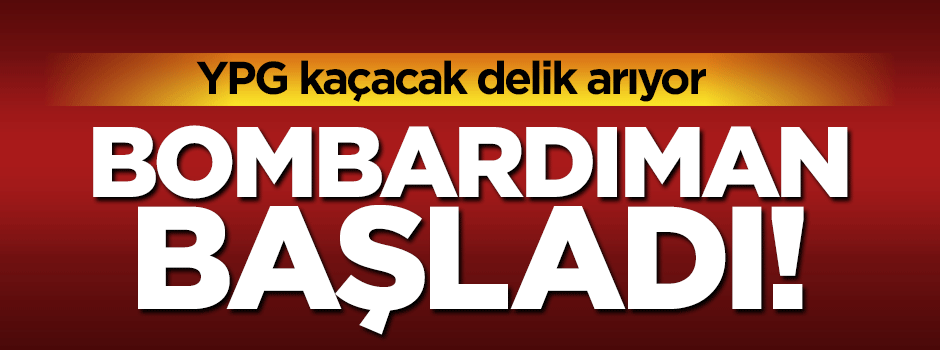 Fırtına Obüsleri yine YPG'yi vuruyor