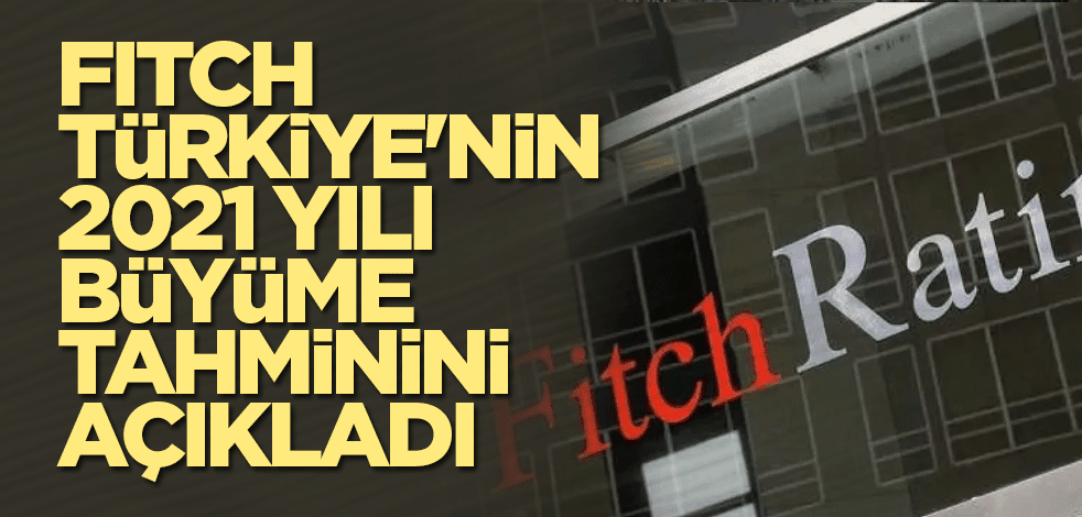 Fitch, Türkiye'nin 2021 yılı büyüme tahminini açıkladı