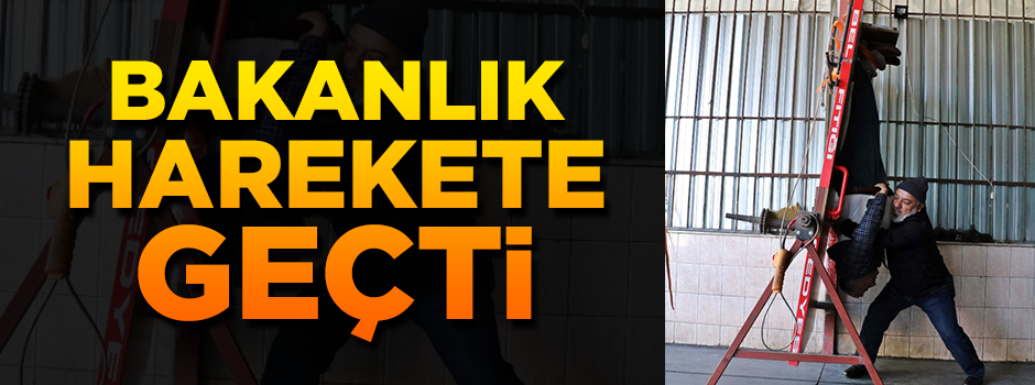 Bakanlık harekete geçti...Fıtıkçı rot balanscının iş yerine tutanak tutuldu