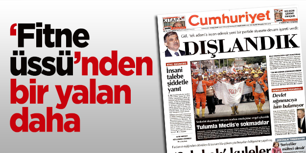 Fitneci Cumhuriyet'in haberi yine yalan