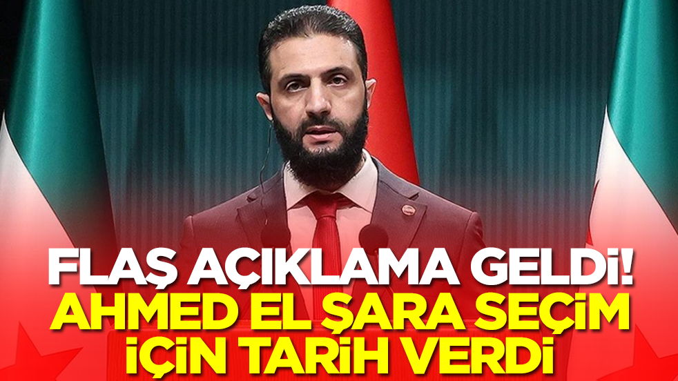 Flaş açıklama geldi! Ahmed El Şara seçim için tarih verdi