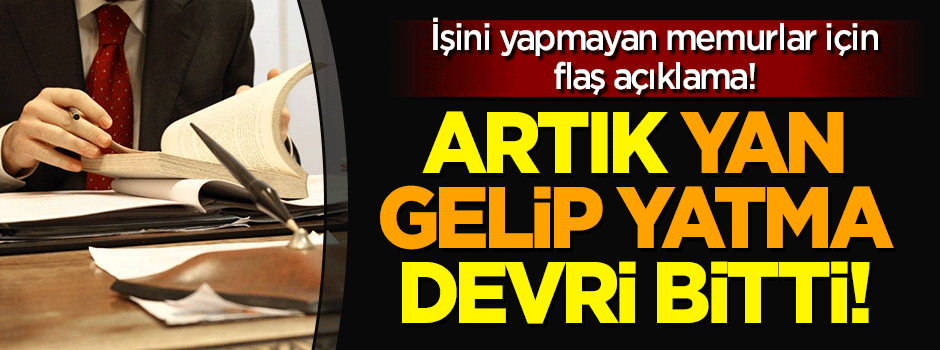 Flaş açıklama: Memurlara ihraç yolu açıldı