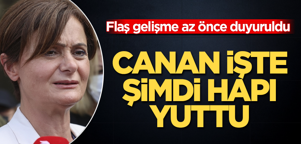 Flaş gelişme az önce duyuruldu! Kaftancıoğlu işte şimdi hapı yuttu