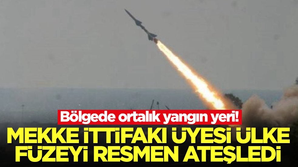Flaş gelişme: Bölgede işler karışmışken Mekke İttifakı üyesi füzeyi ateşledi