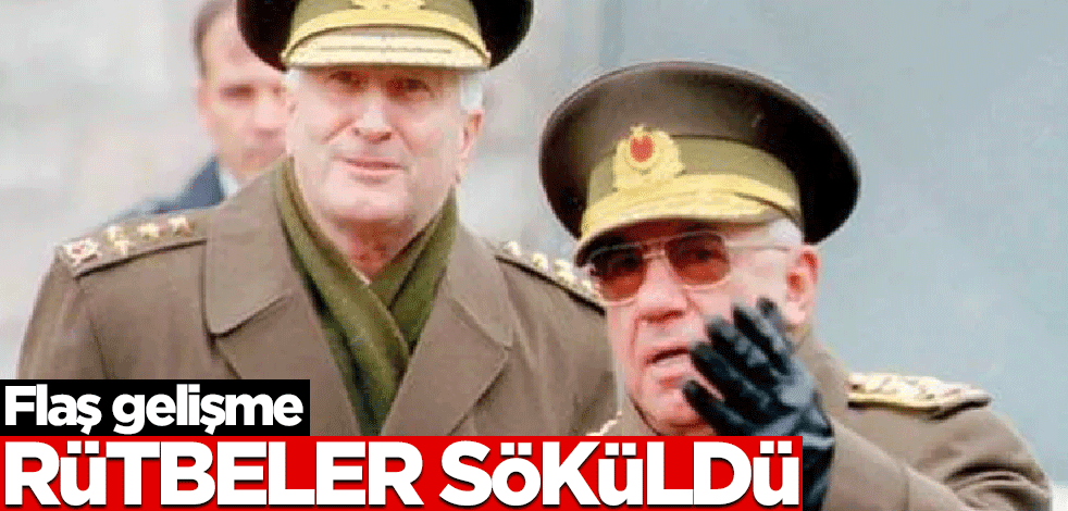 Flaş gelişme: Rütbeler söküldü!