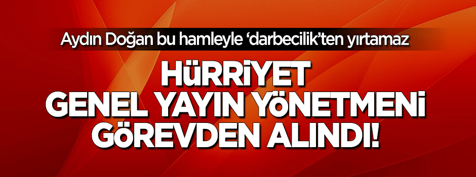 Sedat Ergin görevden alındı