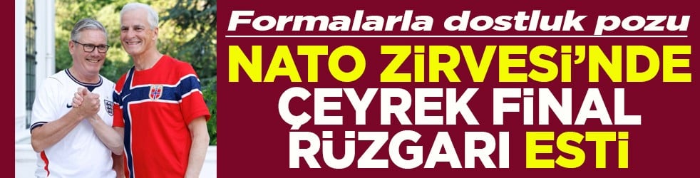 Formalarla dostluk pozu NATO zirvesi’nde çeyrek final rüzgarı esti