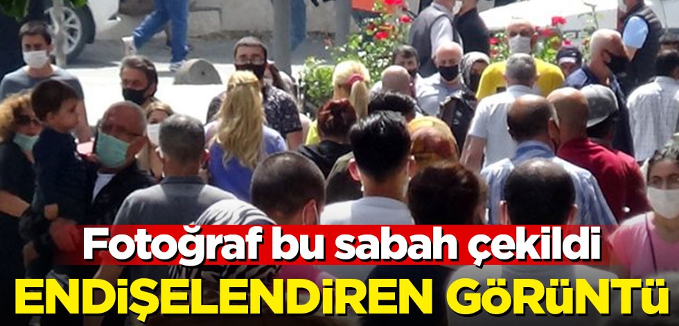 Fotoğraf bu sabah çekildi! Endişelendiren görüntü