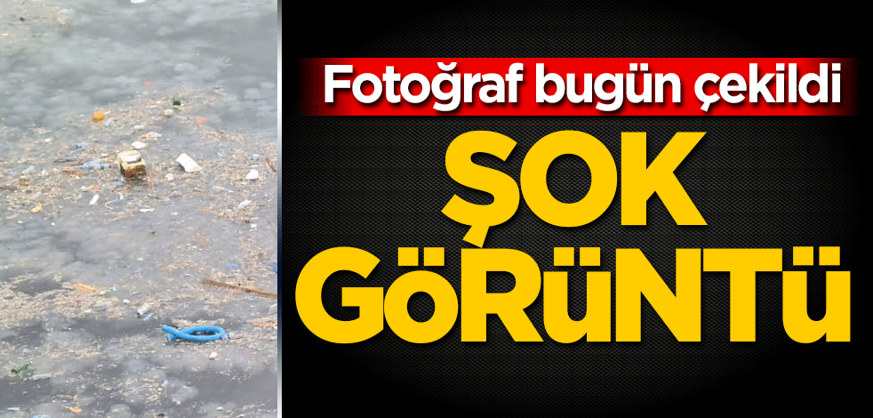 Fotoğraf bugün çekildi! Şok görüntü